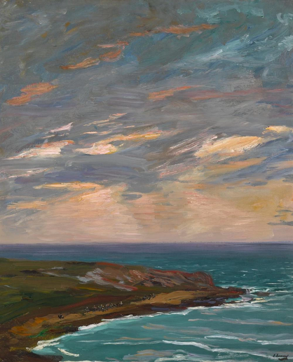 Tramonto, la carovana